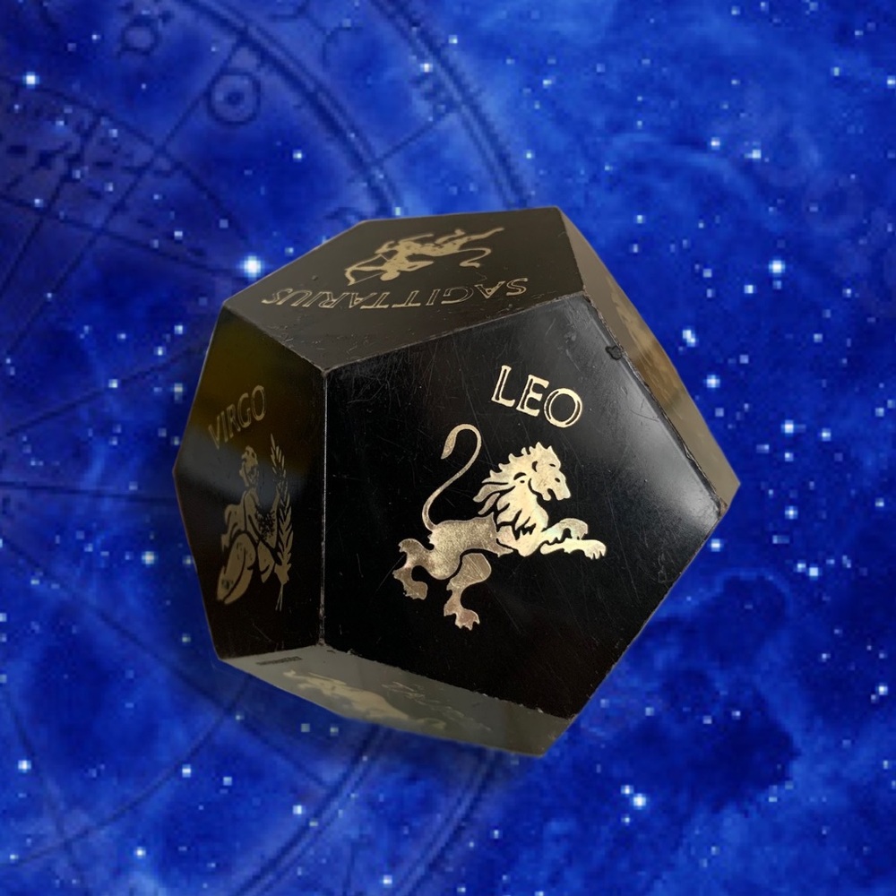 🎲🔮Vintage Horrscope Zodiac Astrology Dice🔮🎲